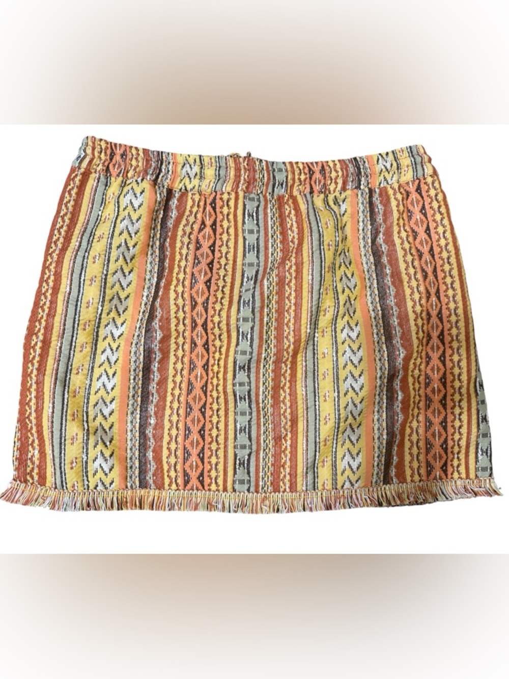 Calypso St. Barth Gideona Embroidered Bohemian Mini Skirt Medium M Retail $195 - Picture 6 of 11